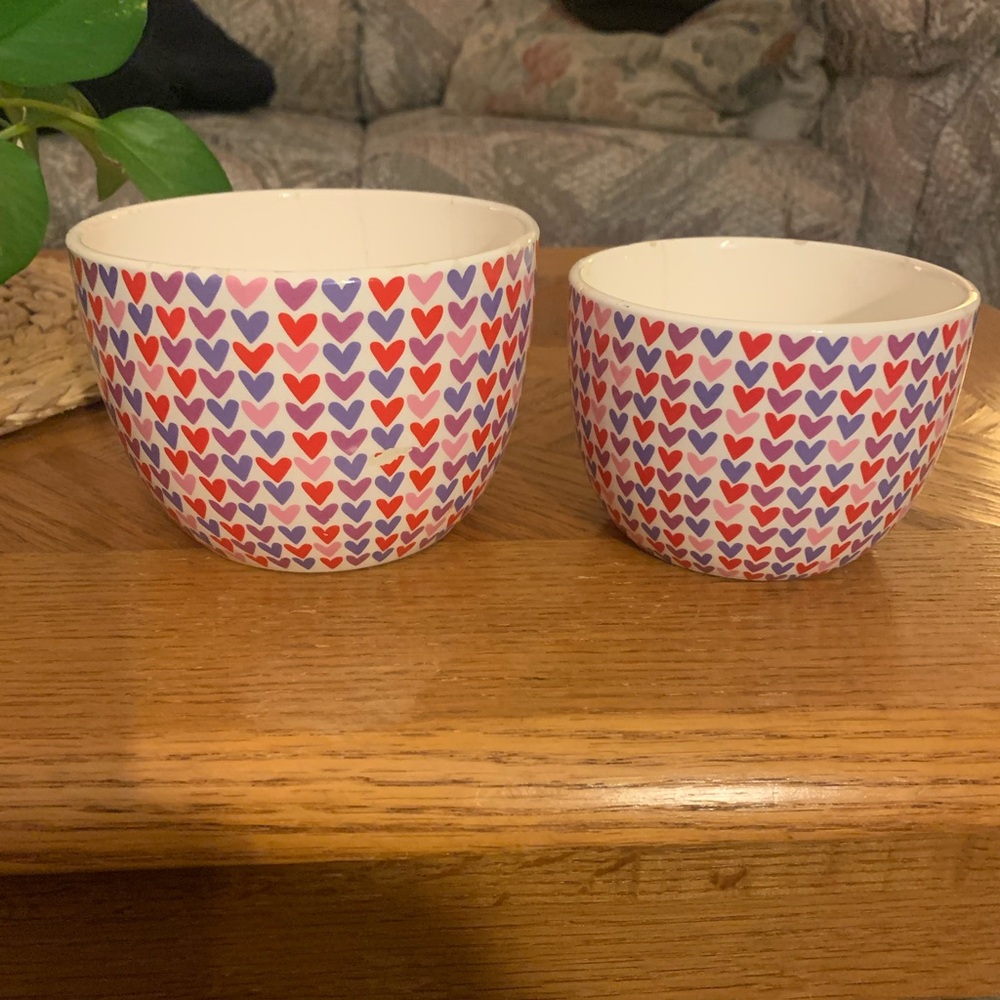 ❤️5 for $20❤️Colorful Heart Patterned Bowls